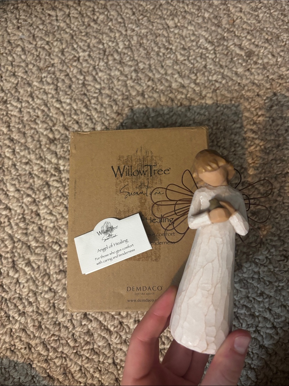Willow Tree Angel of Healing Figurine - White and Blonde